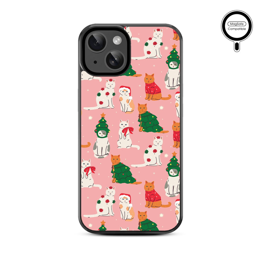 MyBat Design Lab Series MagSafe Case for Apple iPhone 17e / 16e / 14 / 13 - Meowy Christmas - MIP13CSLESMSM286-3.jpg