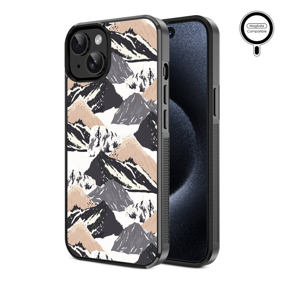 MyBat Design Lab Series MagSafe Case for Apple iPhone 17e / 16e / 14 / 13 - Rocky Peaks - MIP13CSLESMSM323-2.jpg