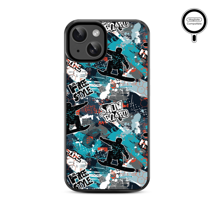 MyBat Design Lab Series MagSafe Case for Apple iPhone 17e / 16e / 14 / 13 - Shredding Freestyle - MIP13CSLESMSM326-3.jpg