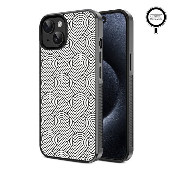 MyBat Design Lab Series MagSafe Case for Apple iPhone 17e / 16e / 14 / 13 - Hearts Aligned - MIP13CSLESMSM331-2.jpg