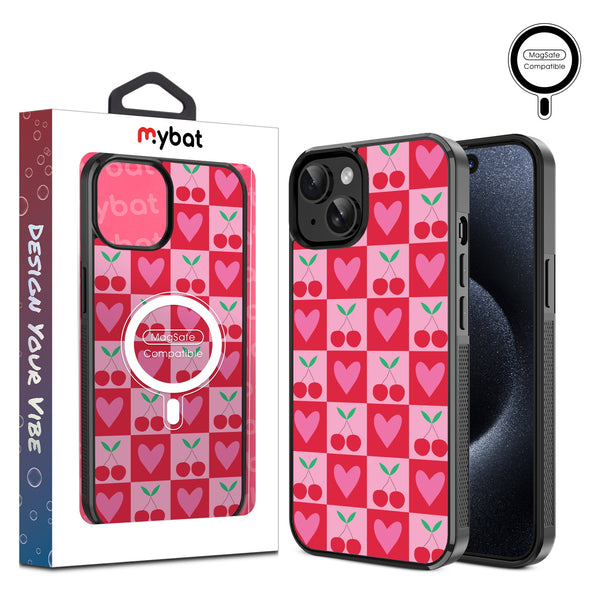 MyBat Design Lab Series MagSafe Case for Apple iPhone 17e / 16e / 14 / 13 - Cherry Hearts - MIP13CSLESMSM334-1.jpg