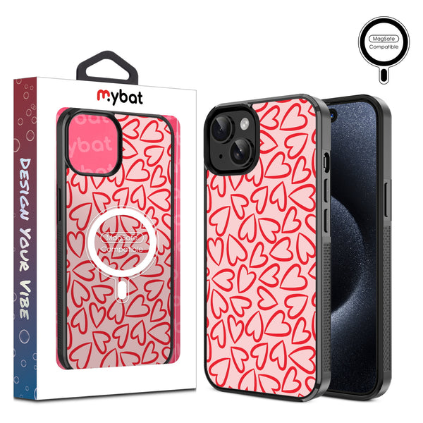 MyBat Design Lab Series MagSafe Case for Apple iPhone 17e / 16e / 14 / 13 - Endless Hearts - MIP13CSLESMSM338-1.jpg