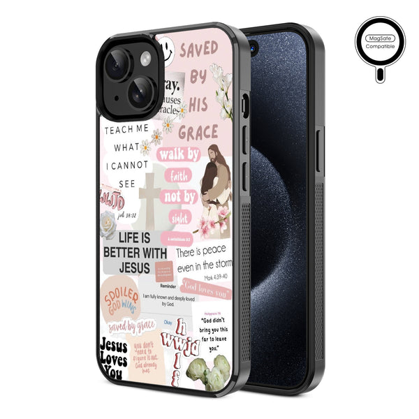 MyBat Design Lab Series MagSafe Case for Apple iPhone 17e / 16e / 14 / 13 - Jesus Loves You - MIP13CSLESMSM365-2.jpg