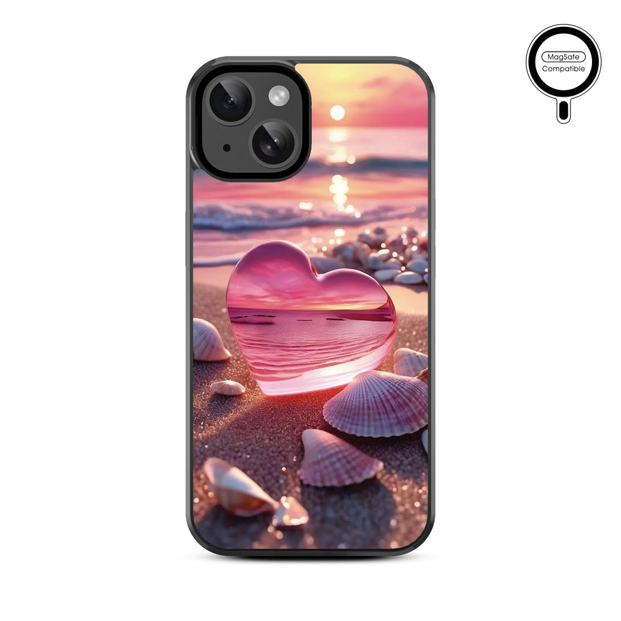 MyBat Design Lab Series MagSafe Case for Apple iPhone 17e / 16e / 14 / 13 - Sunset Beach Love - MIP13CSLESMSM384-3.jpg