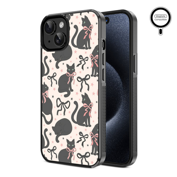 MyBat Design Lab Series MagSafe Case for Apple iPhone 17e / 16e / 14 / 13 - Coquette Cat - MIP13CSLESMSM410-2.jpg