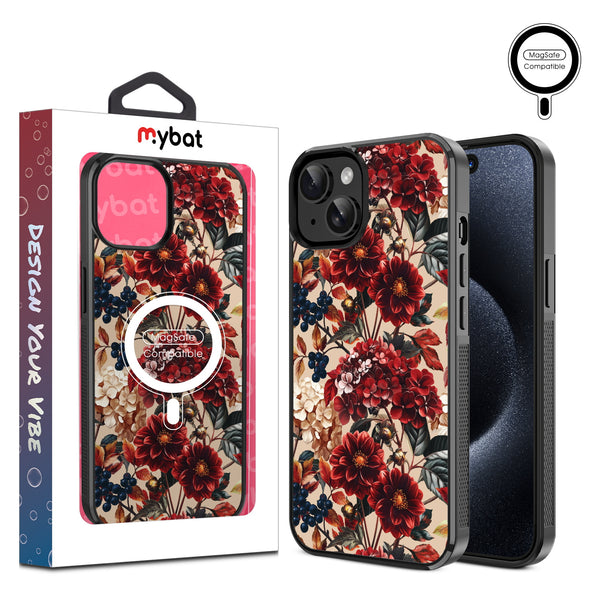 MyBat Design Lab Series MagSafe Case for Apple iPhone 17e / 16e / 14 / 13 - Rust & Bloom - MIP13CSLESMSM449-1.jpg