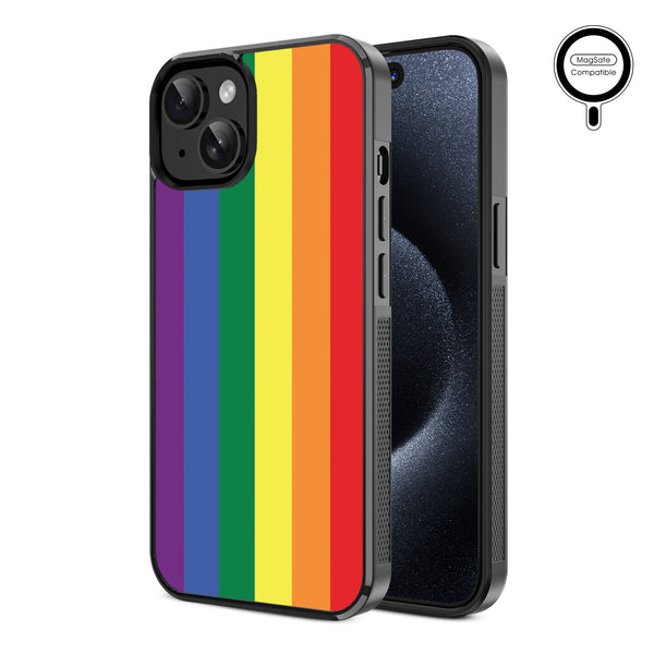 MyBat Design Lab Series MagSafe Case for Apple iPhone 17e / 16e / 14 / 13 - Rainbow Stripes - MIP13CSLESMSM459-2.jpg