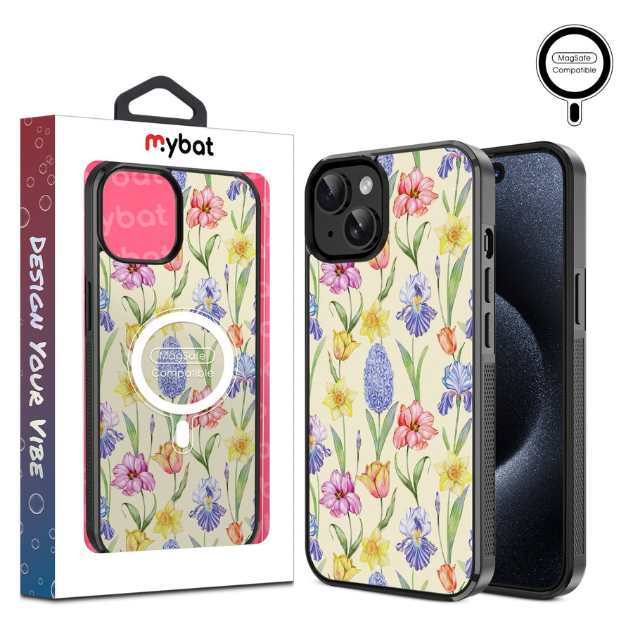 MyBat Design Lab Series MagSafe Case for Apple iPhone 17e / 16e / 14 / 13 - Spring Has Sprung