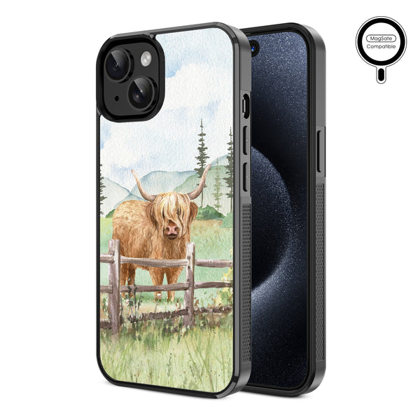 MyBat Design Lab Series MagSafe Case for Apple iPhone 17e / 16e / 14 / 13 - Highland Cow - MIP13CSLESMSM470-2.jpg