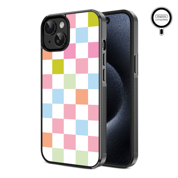 MyBat Design Lab Series MagSafe Case for Apple iPhone 17e / 16e / 14 / 13 - Pastel Check - MIP13CSLESMSM480-2.jpg