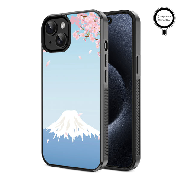 MyBat Design Lab Series MagSafe Case for Apple iPhone 17e / 16e / 14 / 13 - Fuji Blossoms - MIP13CSLESMSM492-2.jpg