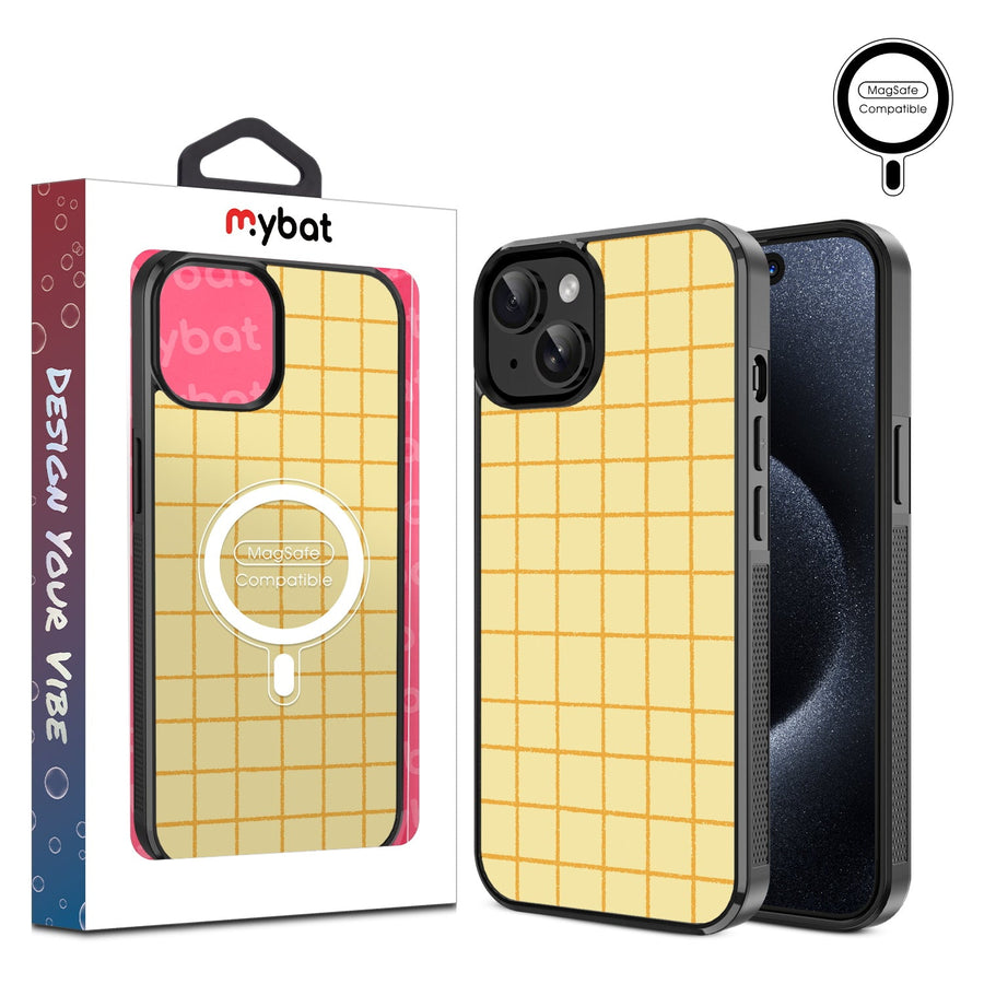 MyBat Design Lab Series MagSafe Case for Apple iPhone 17e / 16e / 14 / 13 – Butter Plaid