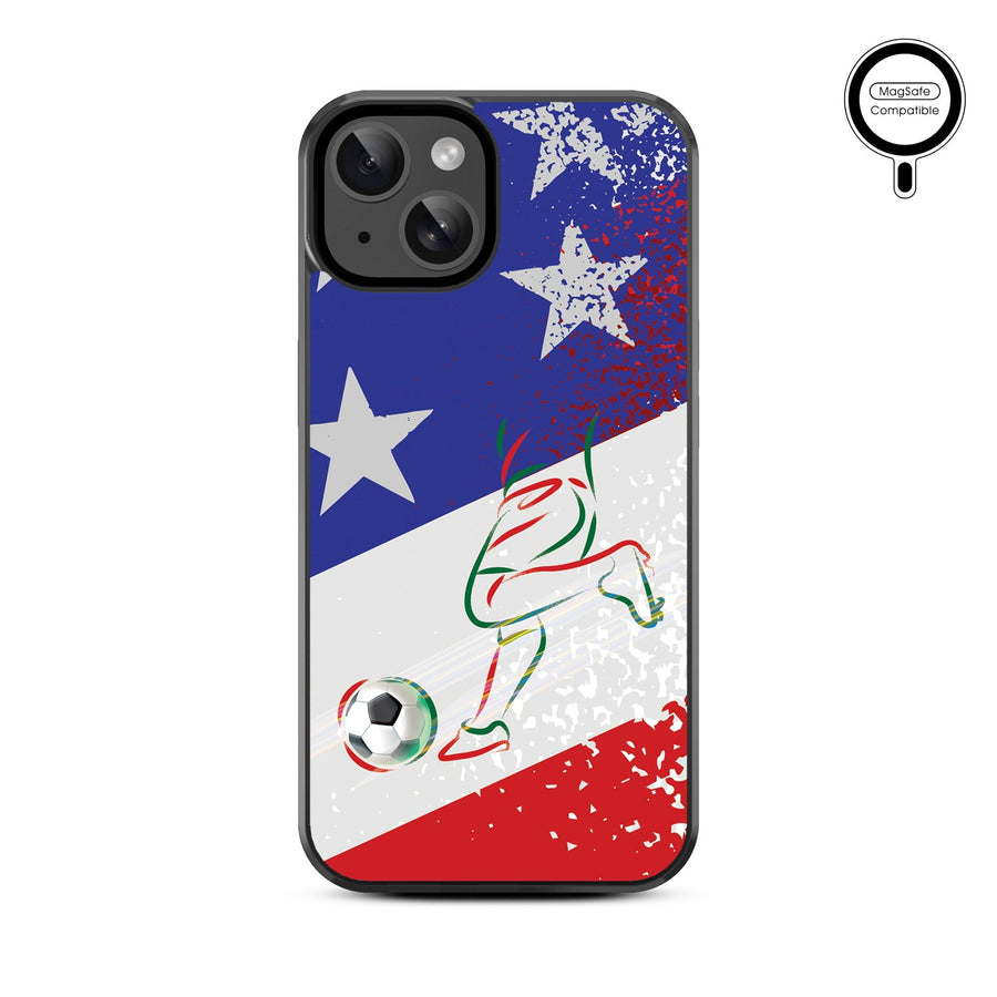 MyBat Design Lab Series MagSafe Case for Apple iPhone 17e / 16e / 14 / 13 – USA Soccer