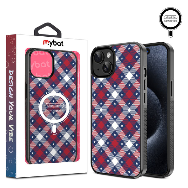 MyBat Design Lab Series MagSafe Case for Apple iPhone 17e / 16e / 14 / 13 – Americana Plaid - MIP13CSLESMSM523.JPG