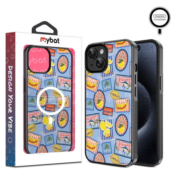 MyBat Design Lab Series MagSafe Case for Apple iPhone 17e / 16e / 14 / 13 – Summer Stamps - MIP13CSLESMSM537.JPG