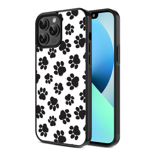 MyBat Design Lab Series Case for Apple iPhone 13 Pro Max (6.7) - Black Paw Prints - MIP13PMCSLESM002-2.jpg