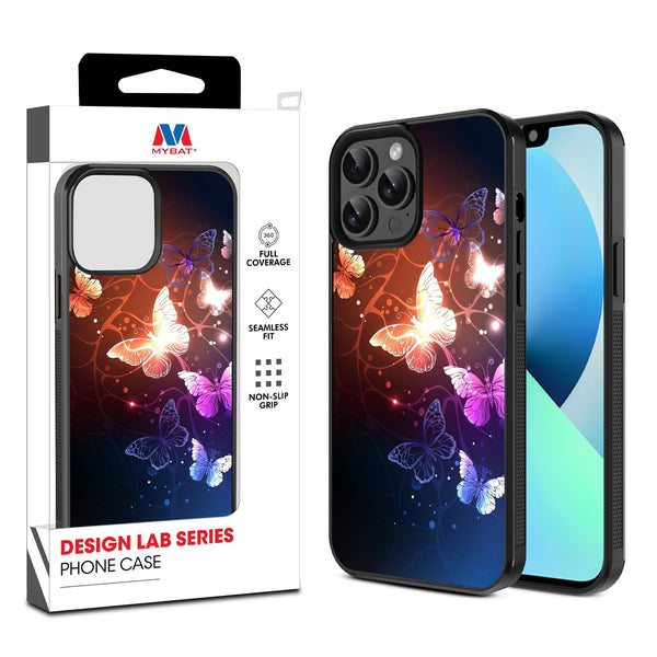 MyBat Design Lab Series Case for Apple iPhone 13 Pro Max (6.7) - Neon Butterflies - MIP13PMCSLESM022-1.jpg