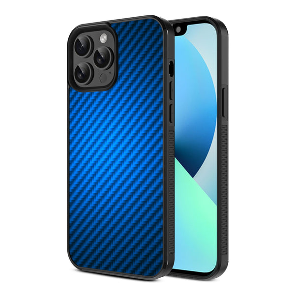 MyBat Design Lab Series Case for Apple iPhone 13 Pro Max (6.7) - Blue Carbon Fiber - MIP13PMCSLESM084-2.jpg