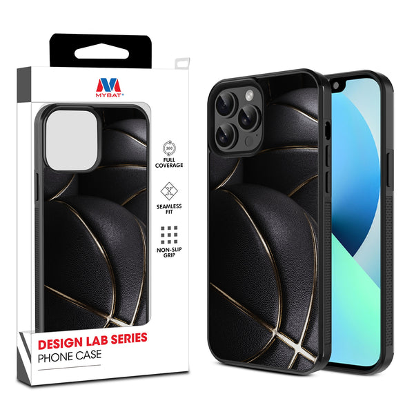 MyBat Design Lab Series Case for Apple iPhone 13 Pro Max (6.7) - Black Basketballs - MIP13PMCSLESM090-1.jpg