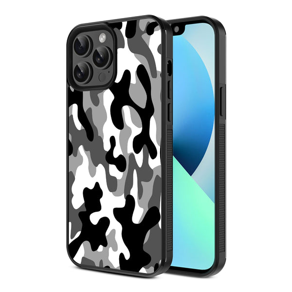 MyBat Design Lab Series Case for Apple iPhone 13 Pro Max (6.7) - Black & White Camouflage - MIP13PMCSLESM122-2.jpg