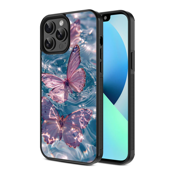MyBat Design Lab Series Case for Apple iPhone 13 Pro Max (6.7) - Floating Butterflies - MIP13PMCSLESM180-2.jpg