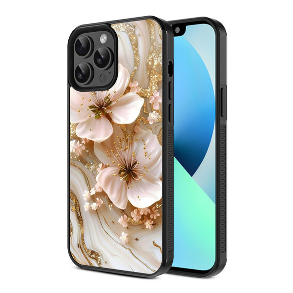 MyBat Design Lab Series Case for Apple iPhone 13 Pro Max (6.7) - Golden Petal Glow - MIP13PMCSLESM186-2.jpg