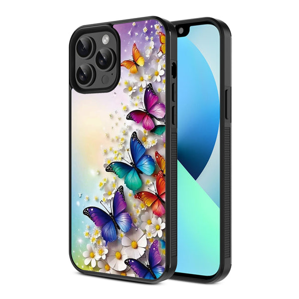 MyBat Design Lab Series Case for Apple iPhone 13 Pro Max (6.7) - Rainbow Butterflies - MIP13PMCSLESM187-2.jpg