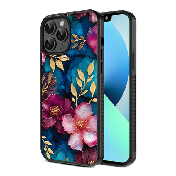 MyBat Design Lab Series Case for Apple iPhone 13 Pro Max (6.7) - Gilded Petals - MIP13PMCSLESM188-2.jpg
