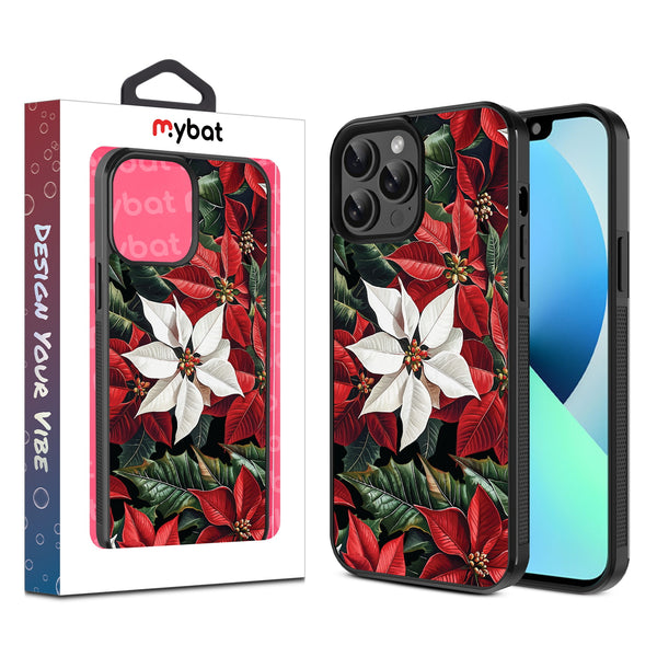 MyBat Design Lab Series Case for Apple iPhone 13 Pro Max (6.7) - Christmas Poinsettias - MIP13PMCSLESM301-1.jpg