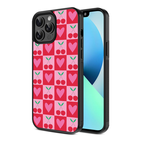MyBat Design Lab Series Case for Apple iPhone 13 Pro Max (6.7) - Cherry Hearts - MIP13PMCSLESM334-2.jpg