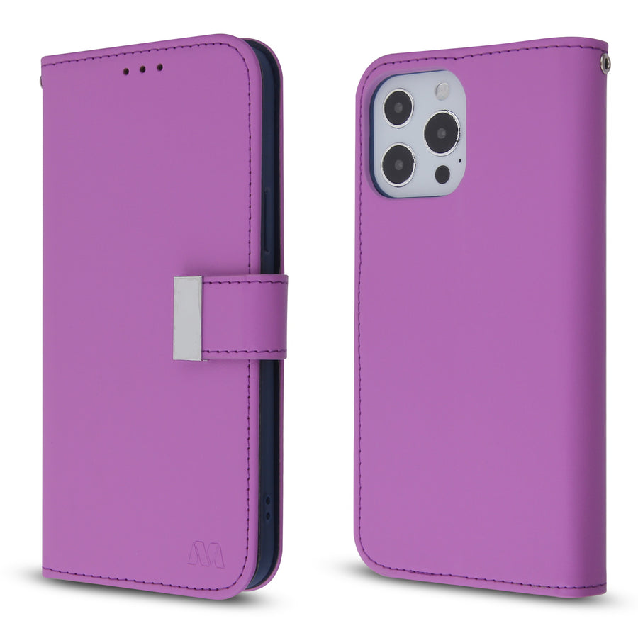 MyBat MyJacket Wallet Xtra Series for Apple iPhone 13 Pro - Purple / Dark Blue - MIP13PPCMJG034-6.jpg