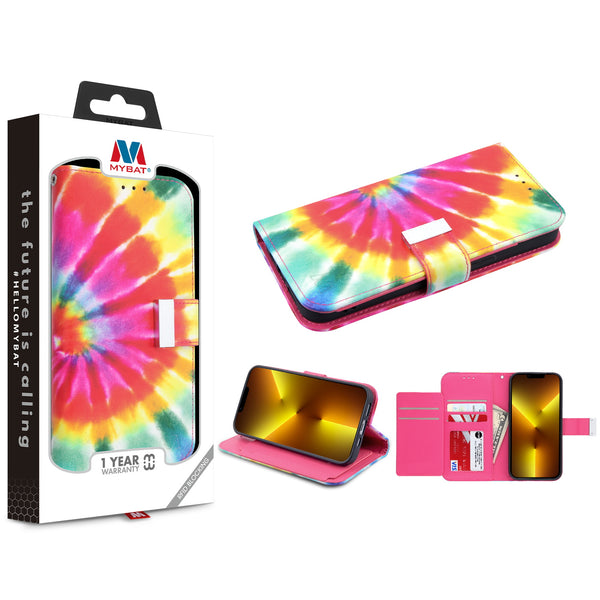 MyBat MyJacket Wallet Xtra Series with RFID Blocking for Apple iPhone 13 Pro - Tie Dye Swirl - MIP13PPCMJG091-1.jpg