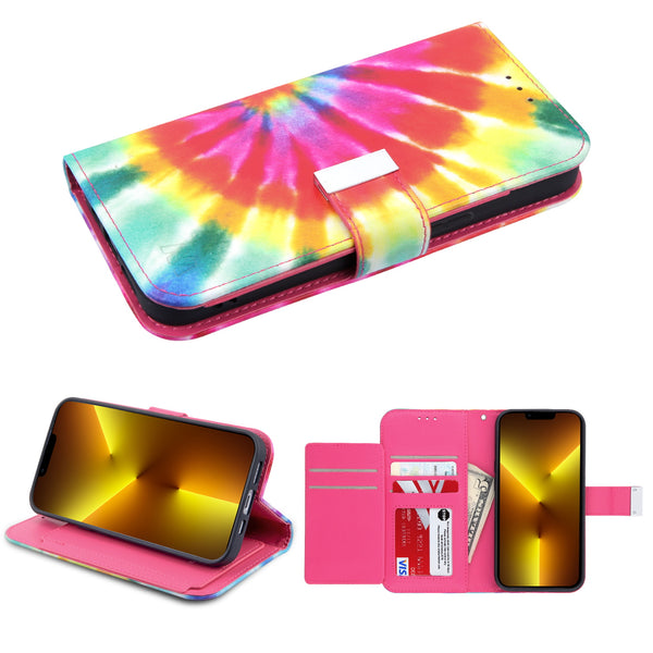MyBat MyJacket Wallet Xtra Series with RFID Blocking for Apple iPhone 13 Pro - Tie Dye Swirl - MIP13PPCMJG091-2.jpg