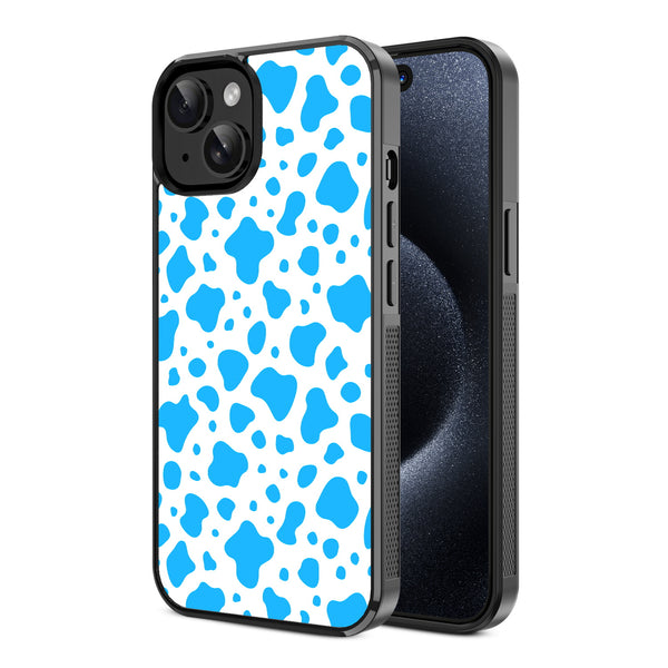MyBat Design Lab Series Case for Apple iPhone 17e / 16e / 14 / 13 - Blue Cow Print - MIP14CSLESM016-2.jpg