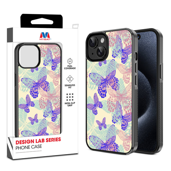 MyBat Design Lab Series Case for Apple iPhone 17e / 16e / 14 / 13 - Butterflies - MIP14CSLESM019-1.jpg