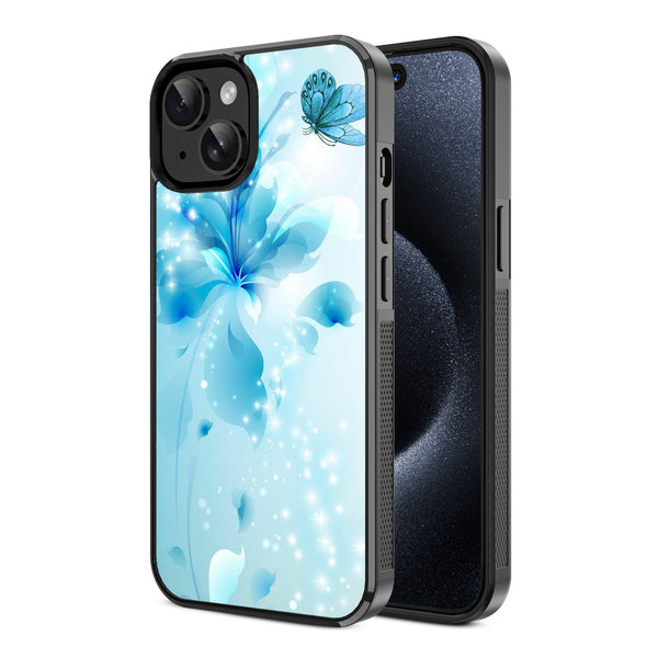 MyBat Design Lab Series Case for Apple iPhone 17e / 16e / 14 / 13 - Butterfly & Flowers - MIP14CSLESM020-2.jpg