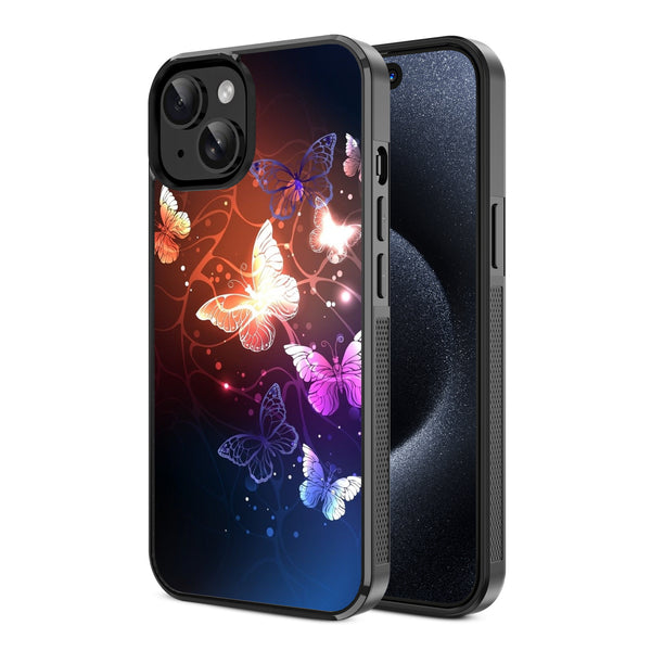 MyBat Design Lab Series Case for Apple iPhone 17e / 16e / 14 / 13 - Neon Butterflies - MIP14CSLESM022-2.jpg