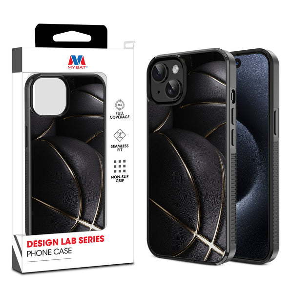 MyBat Design Lab Series Case for Apple iPhone 17e / 16e / 14 / 13 - Black Basketballs - MIP14CSLESM090-1.jpg