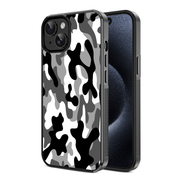 MyBat Design Lab Series Case for Apple iPhone 17e / 16e / 14 / 13 - Black & White Camouflage - MIP14CSLESM122-2.jpg