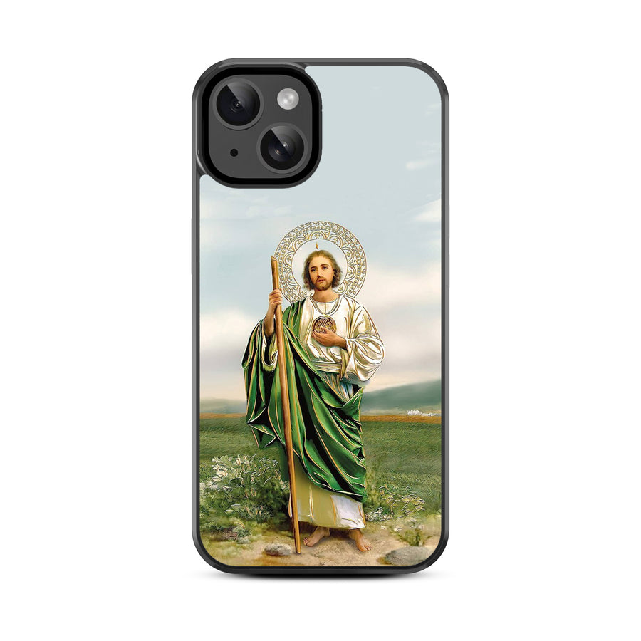 MyBat Design Lab Series Case for Apple iPhone 17e / 16e / 14 / 13 - Saint Judas - MIP14CSLESM138-3.jpg