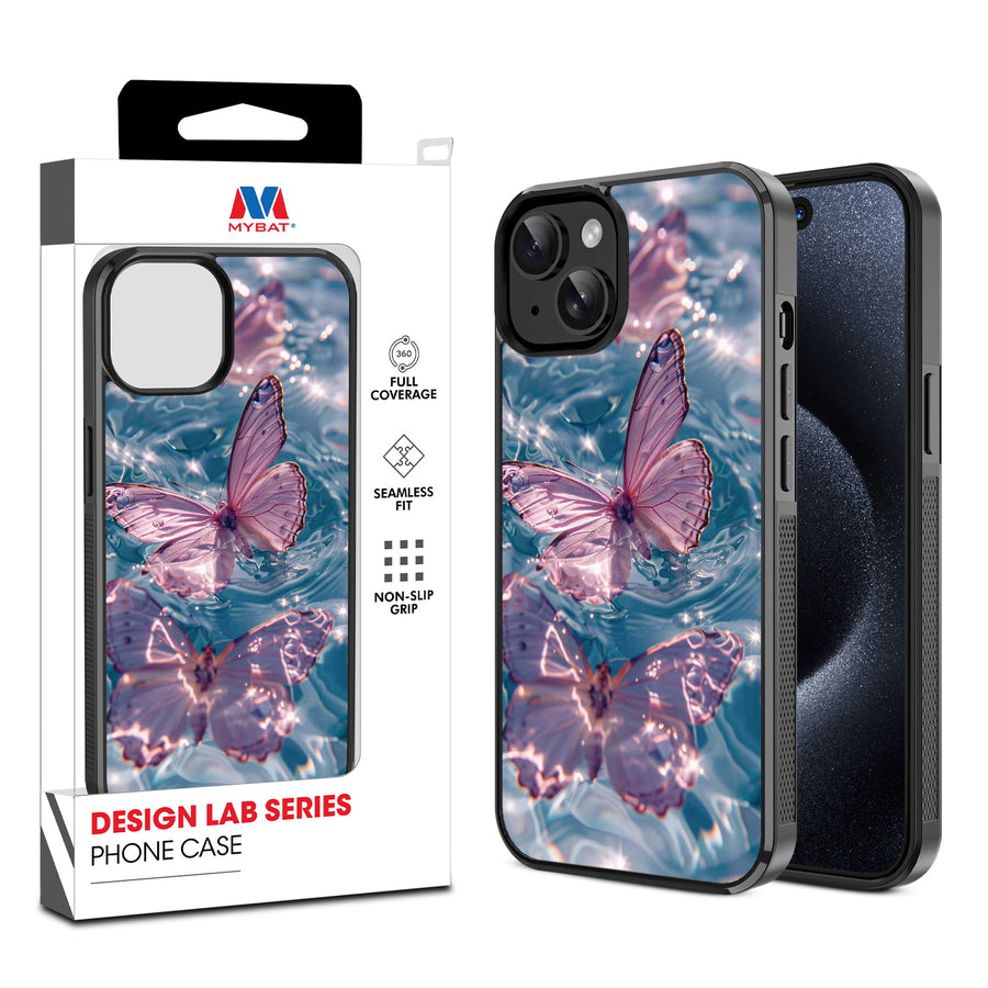 MyBat Design Lab Series Case for Apple iPhone 17e / 16e / 14 / 13 - Floating Butterflies - MIP14CSLESM180-1.jpg