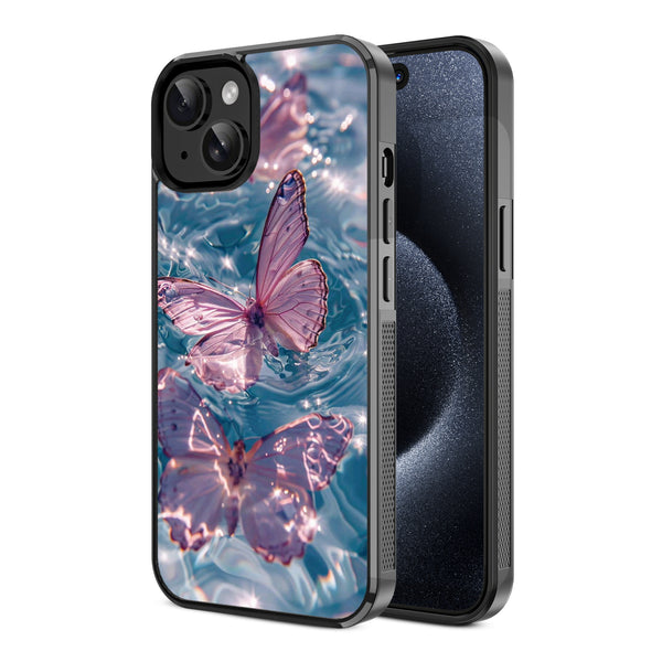 MyBat Design Lab Series Case for Apple iPhone 17e / 16e / 14 / 13 - Floating Butterflies - MIP14CSLESM180-2.jpg