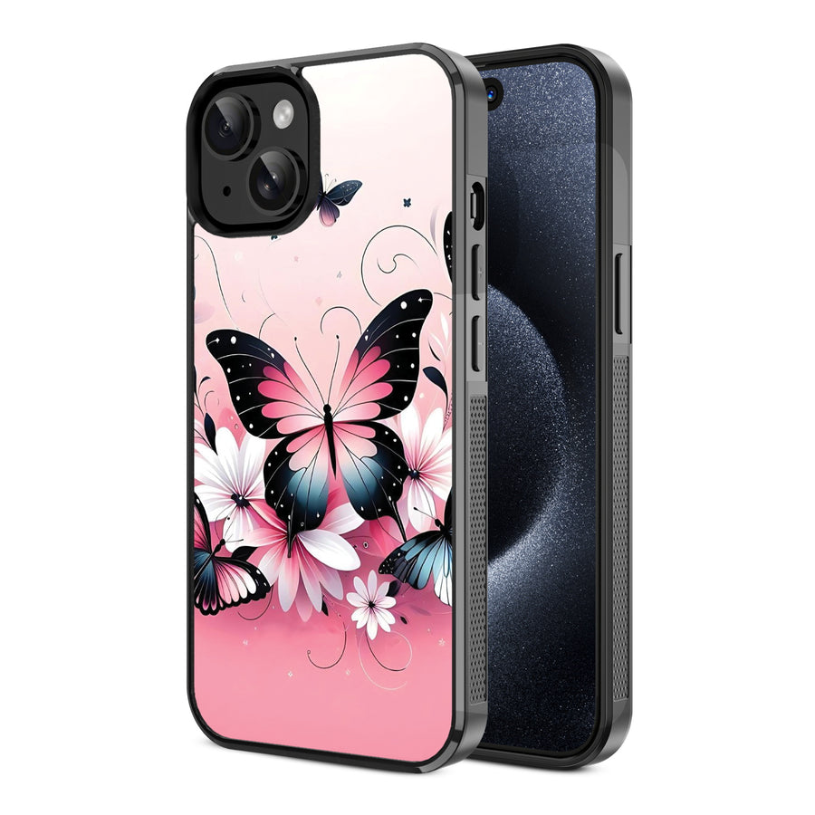 MyBat Design Lab Series Case for Apple iPhone 17e / 16e / 14 / 13 - Butterfly Bouquet - MIP14CSLESM184-2.jpg