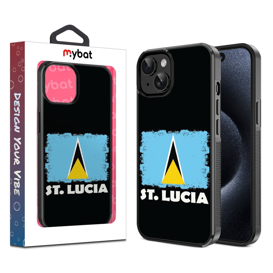 MyBat Design Lab Series Case for Apple iPhone 17e / 16e / 14 / 13 - St. Lucia Flag