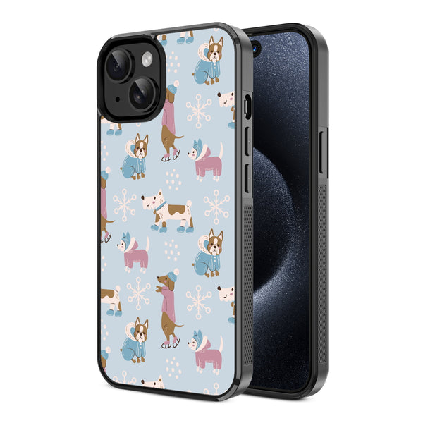 MyBat Design Lab Series Case for Apple iPhone 17e / 16e / 14 / 13 - Puppy Snow Play - MIP14CSLESM299-2.jpg