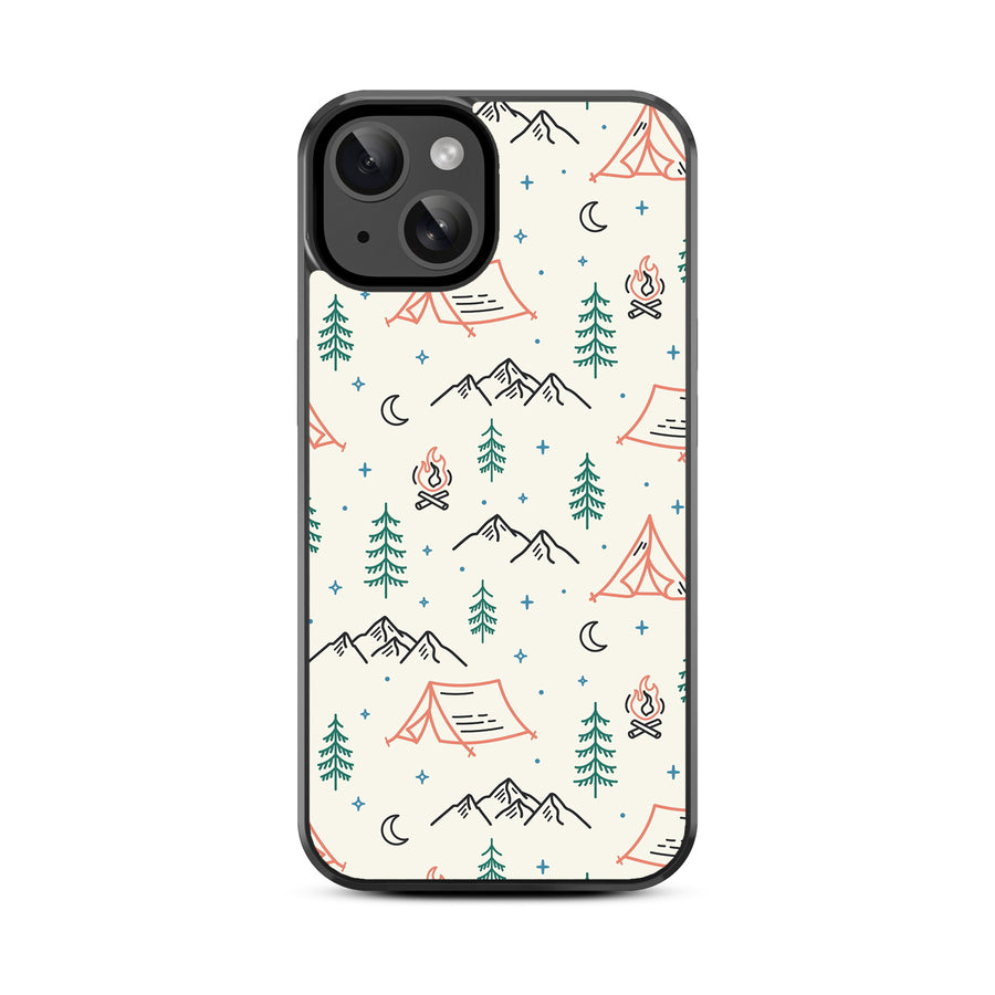 MyBat Design Lab Series Case for Apple iPhone 17e / 16e / 14 / 13 - Fireside Camp - MIP14CSLESM328-3.jpg