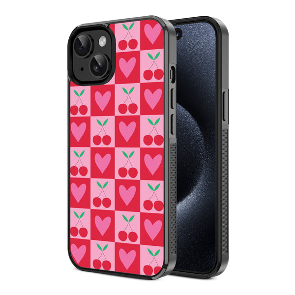 MyBat Design Lab Series Case for Apple iPhone 17e / 16e / 14 / 13 - Cherry Hearts - MIP14CSLESM334-2.jpg