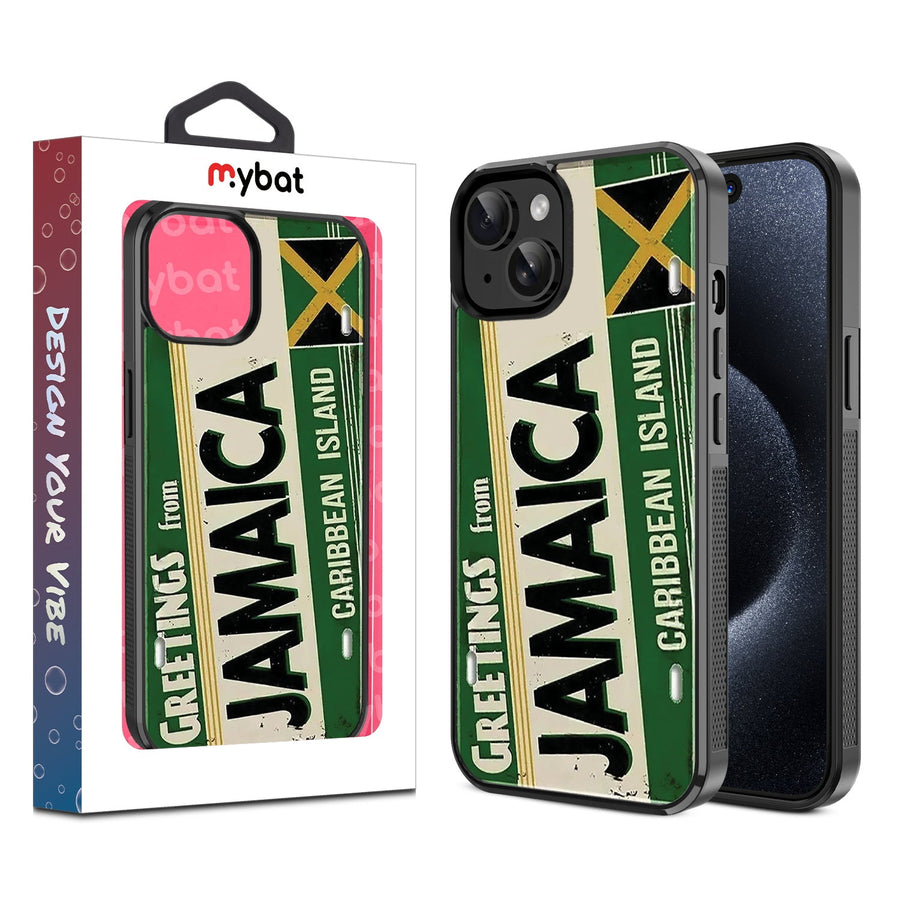 MyBat Design Lab Series Case for Apple iPhone 17e / 16e / 14 / 13 - Jamaica License Plate