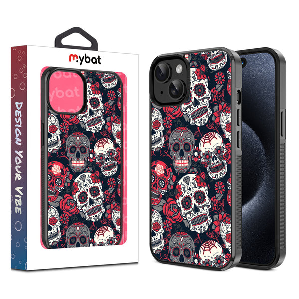 MyBat Design Lab Series Case for Apple iPhone 17e / 16e / 14 / 13 - Sugar Rose Skulls - MIP14CSLESM418-1.jpg
