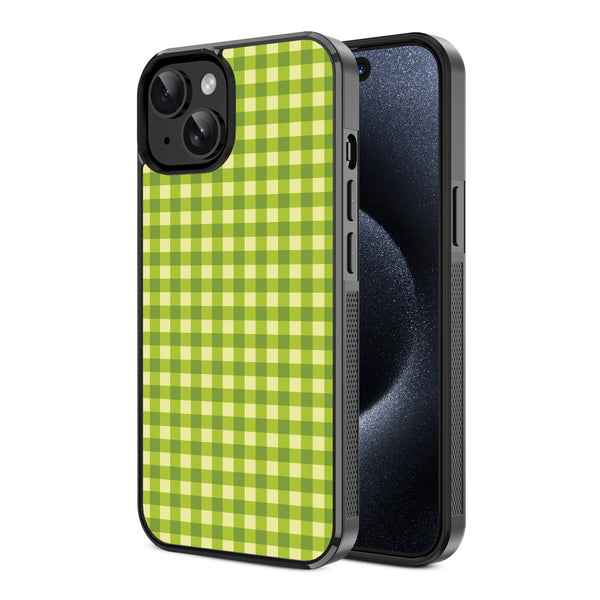 MyBat Design Lab Series Case for Apple iPhone 17e / 16e / 14 / 13 - Green Gingham - MIP14CSLESM476-2.jpg